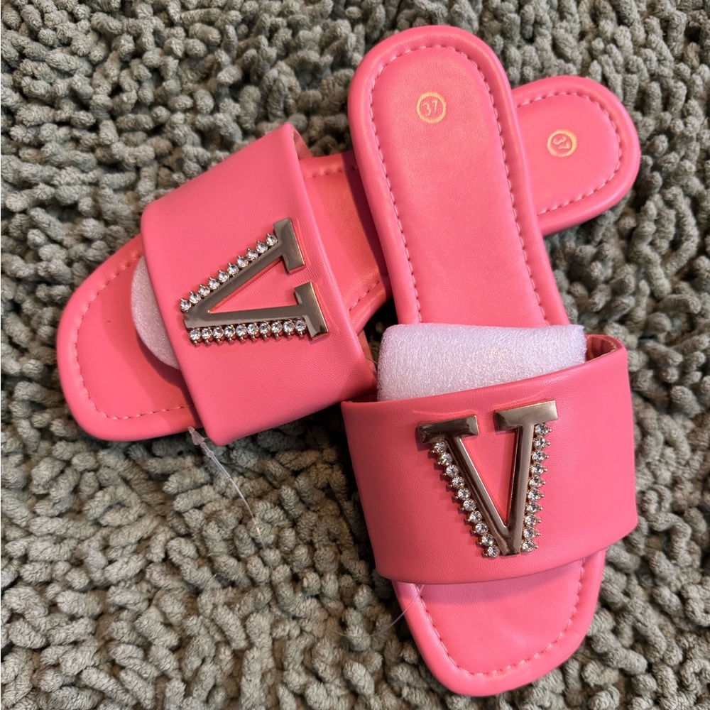 Pink Kids Slide Sandals